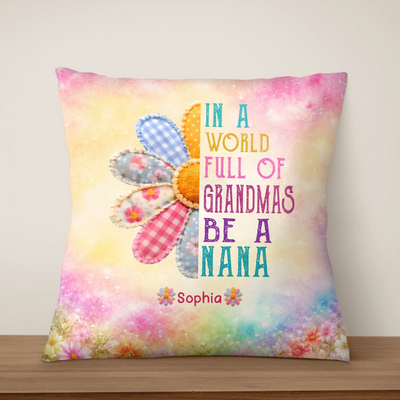 The Sweetest Place In Their Hearts Is Always With Nana - Personalized Pillow, Custom Gift For Nana Grandkids Names Keepsake Pillow