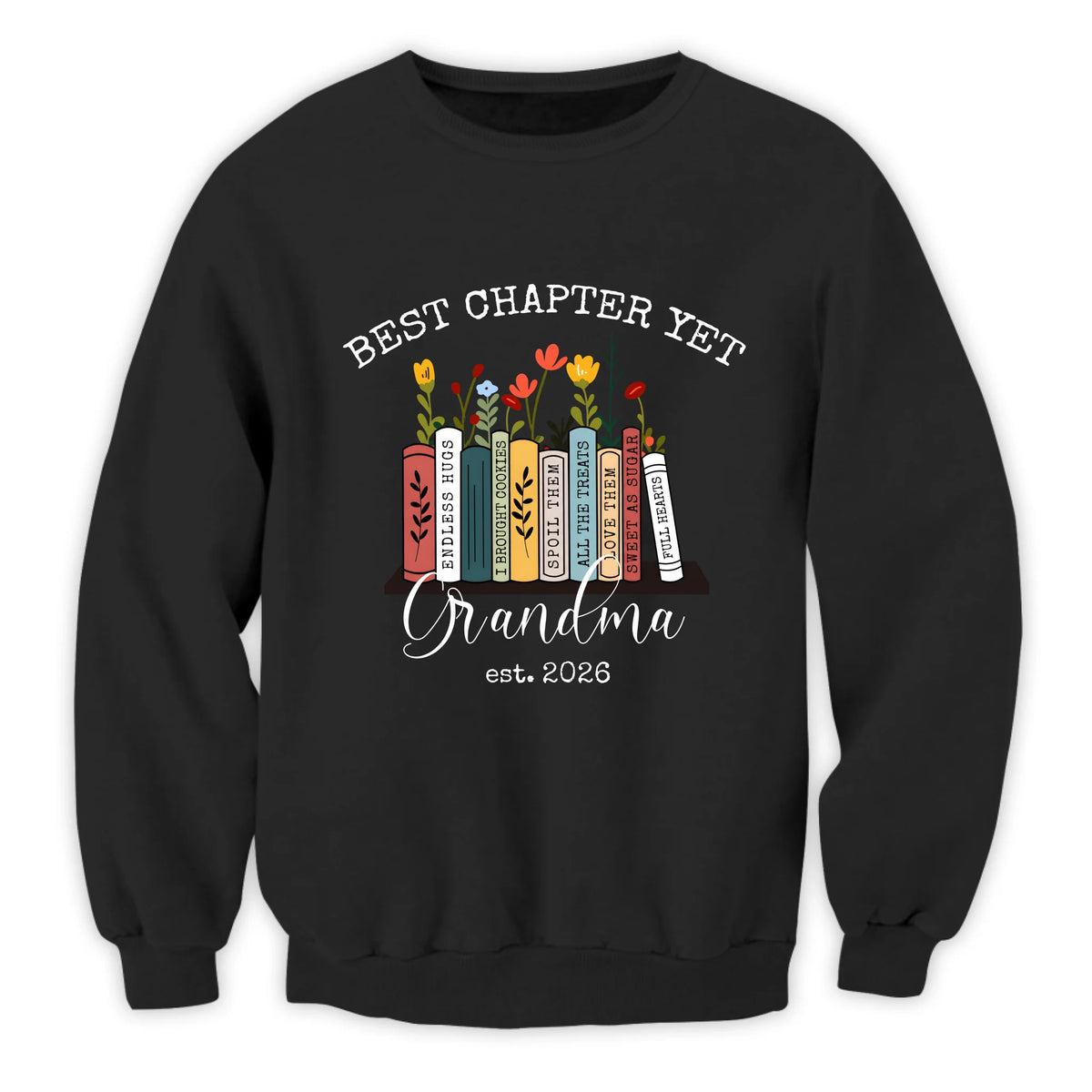 The Best Chapter Yet Grandma - Personalized T-Shirt, Grandma Announcement Shirt, Grandma Gift, Gift for Grandma