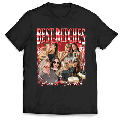 Bestie Forever - Personalized T-Shirt, 90s Vintage Besties BFFs Bootleg Shirt, Best Friend Birthday Bachelorette, Best Friend Gift