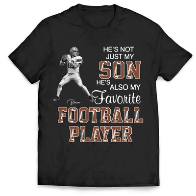 Favorite Football Player Grandson - Personalized T-Shirt, Gift For Football Lovers, Football Fan, Proud Football Grandma, Mom, Family