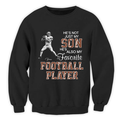 Favorite Football Player Grandson - Personalized T-Shirt, Gift For Football Lovers, Football Fan, Proud Football Grandma, Mom, Family