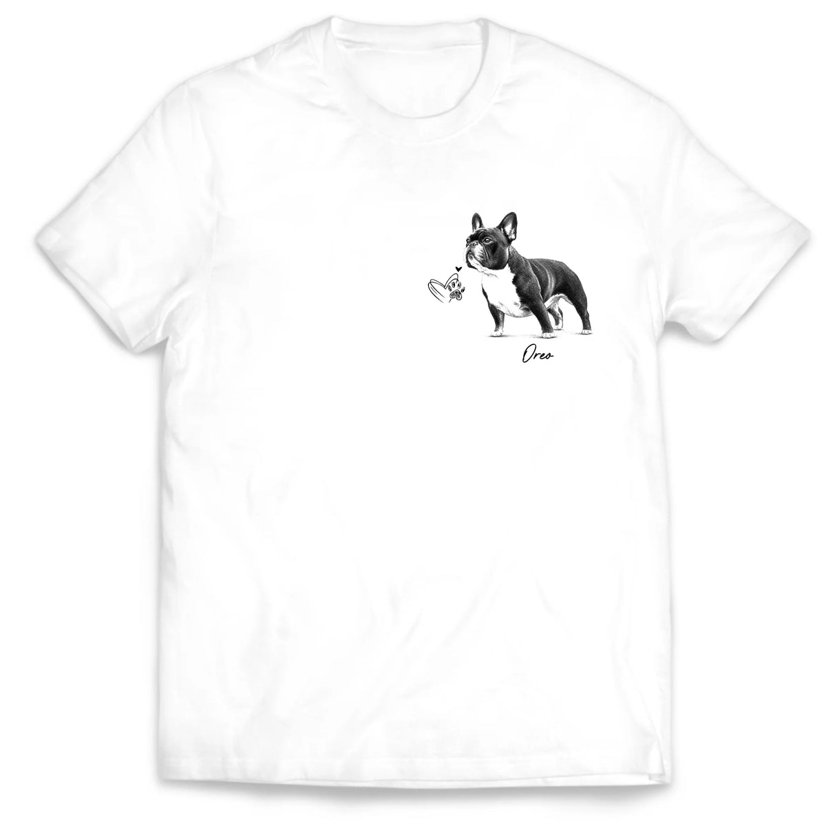 Home Is Wherever They Are -Personalized T-Shirt, Custom Dog &amp; Cat Portrait Shirt, Pet Sketch Art Tee, Custom Pet Photo Gift For Pet Lovers