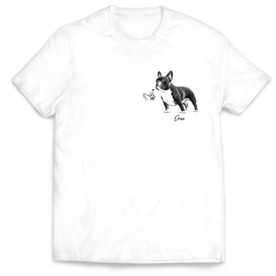 Home Is Wherever They Are -Personalized T-Shirt, Custom Dog & Cat Portrait Shirt, Pet Sketch Art Tee, Custom Pet Photo Gift For Pet Lovers