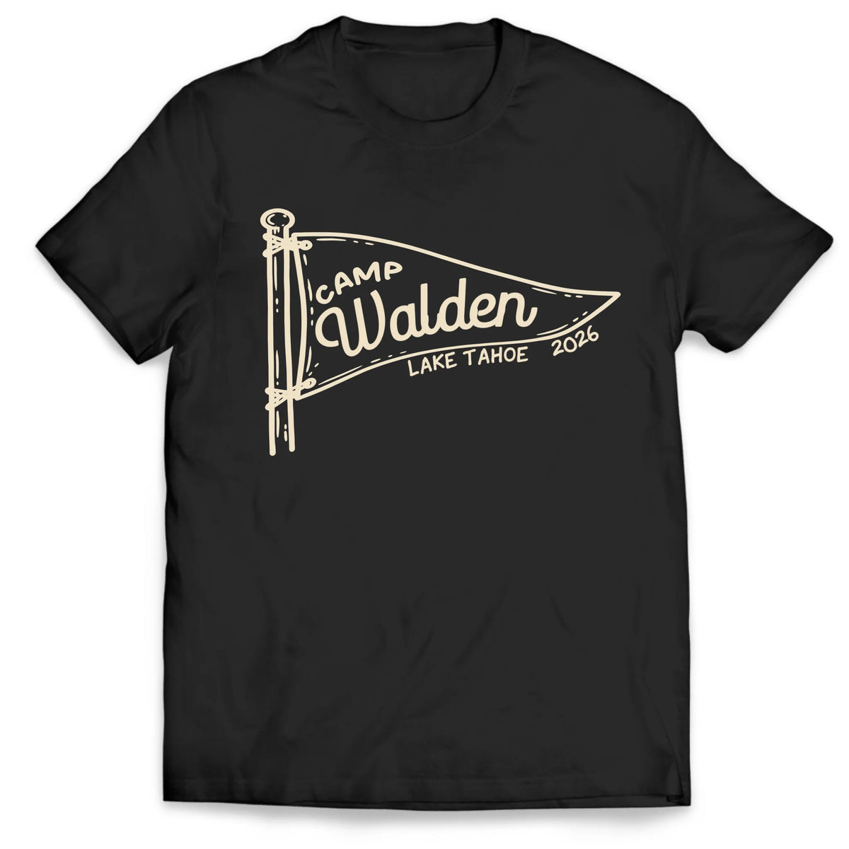 Camp Memories Last Forever - Personalized T-shirt, Custom Camp Pennant Shirt, Gift for Camping Lovers, Camper Tee