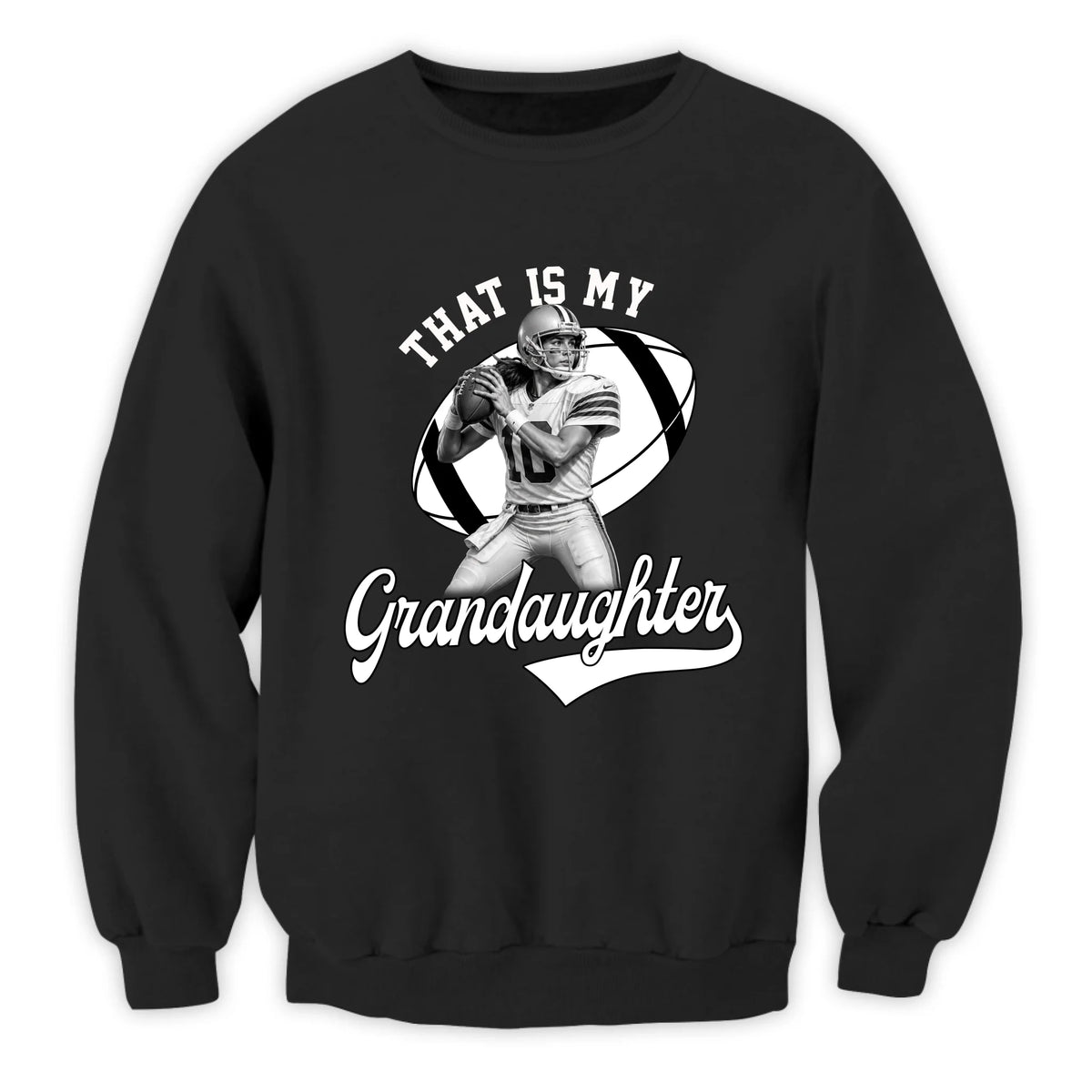 That's My Grandson - Personalized T-Shirt, Gift For Football Lovers, Football Fan, Football Grandma Gift