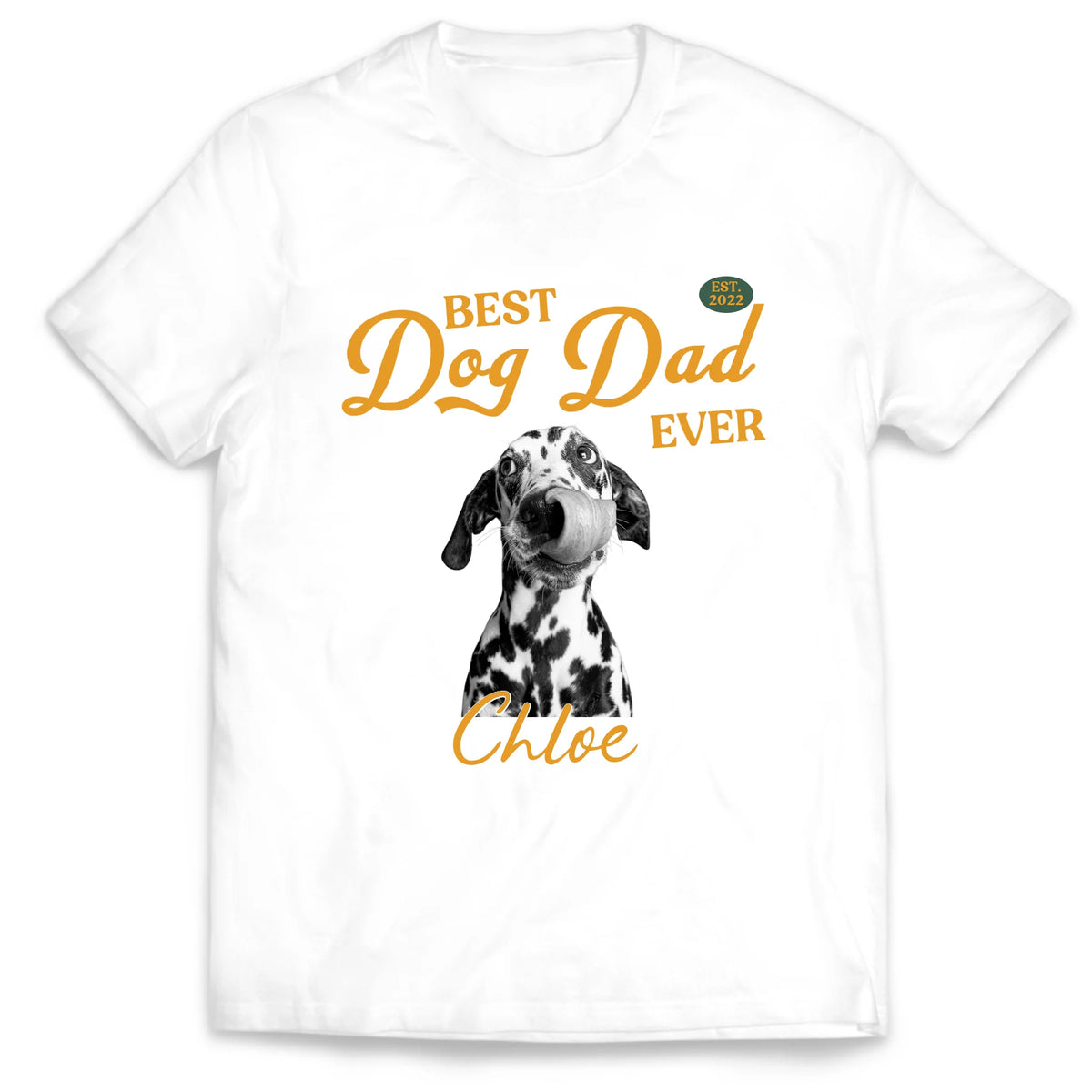 My Favorite Kids Have Paws - Personalized T-shirt, Custom Pet Photo Shirt, Pet Lover Tee, Dog Dad/Dog Mom Shirt