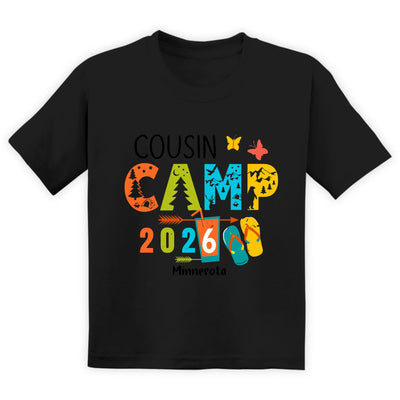 Where Great Memories Begin - Personalized T-Shirt, Custom Family Camping Reunion Tee, Custom Group Name Camp 2026 Shirt, Camping Family Gift