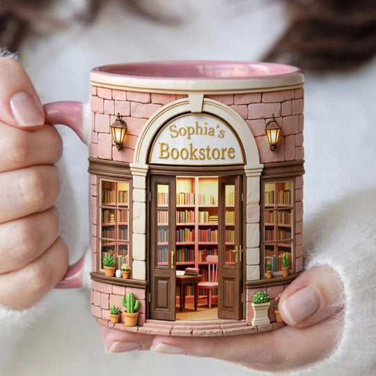 Just A Girl Who Loves Books - Personalized Accent Mug, Book Lover Gift, Bookish Gifts For Reader, Gift For Her