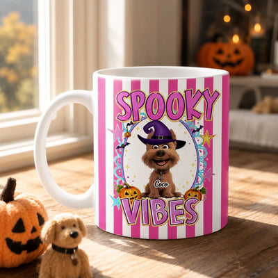 Spooky Vibes -  Personalized Mug, Funny Gift for Mom/Dad/Grandma/Grandpa, Family Gift