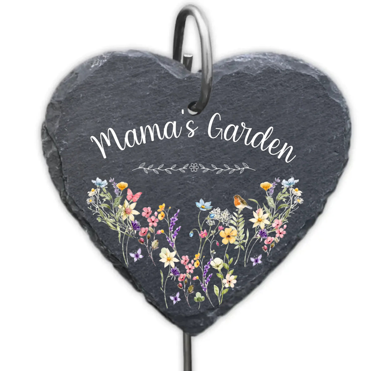 Beautiful Flowers Of Grandma - Personalized Garden Slate, Custom Gift For Grandma, Nana Garden Decor
