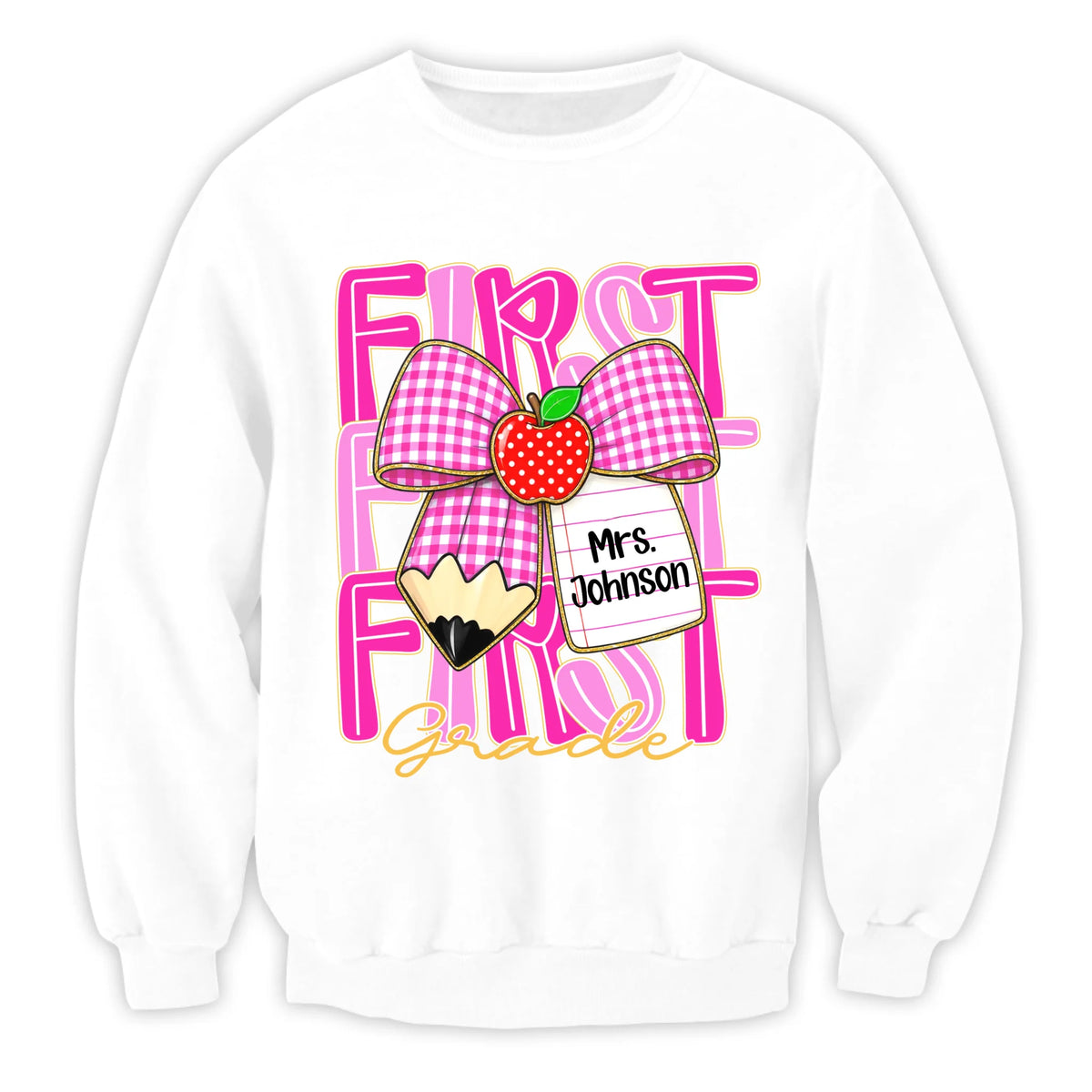 Preppy Back To School- Personalized T-shirt, Back To School Gift For Teacher From Student