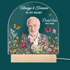 Always & Forever In My Heart - Personalized Acrylic Night Light
