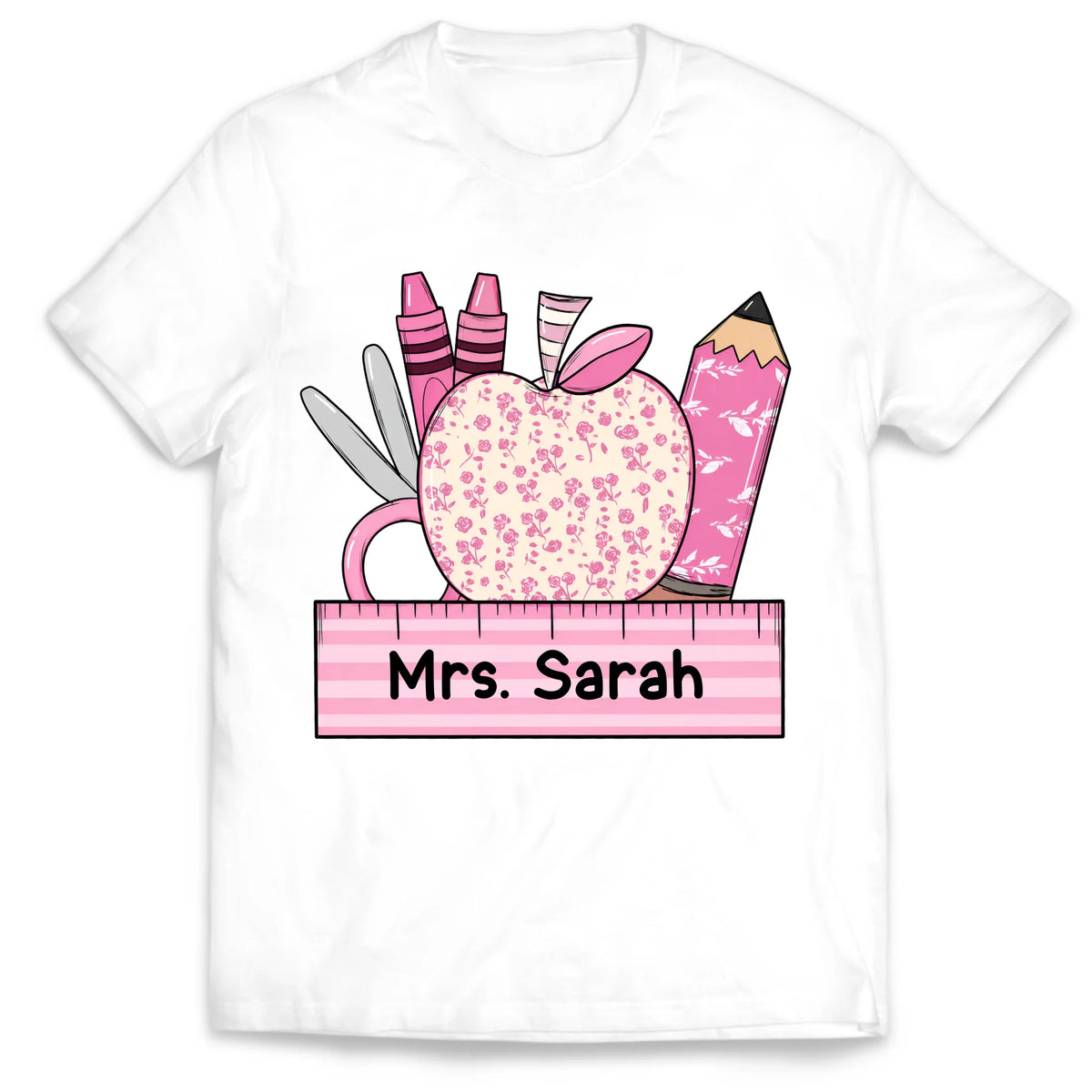 Where Learning Blooms - Personalized T-shirt, Custom Teacher Shirt, Teacher Appreciation, Back to School Tee