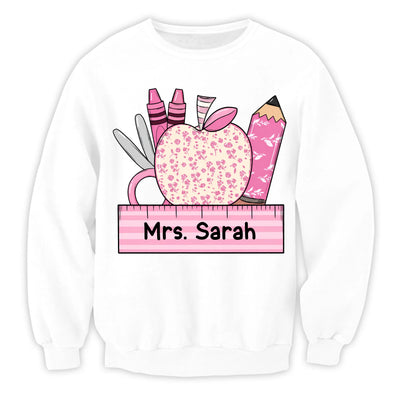 Where Learning Blooms - Personalized T-shirt, Custom Teacher Shirt, Teacher Appreciation, Back to School Tee