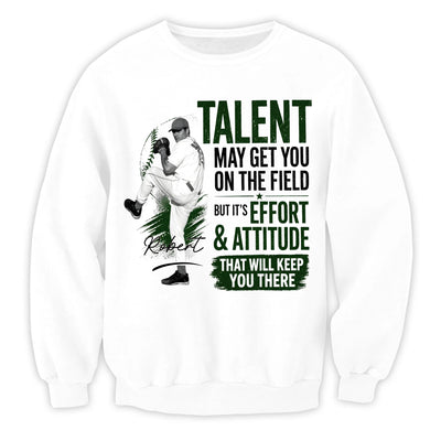 Effort Keep You There Baseball - Personalized T-shirt, Custom Baseball Player Shirt, Inspirational Sports Tee