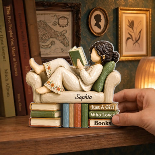 Life Is Better With Books - Personalized Acrylic Plaque, Gift For Book Lovers, Book Lovers Gift, Gift For Her