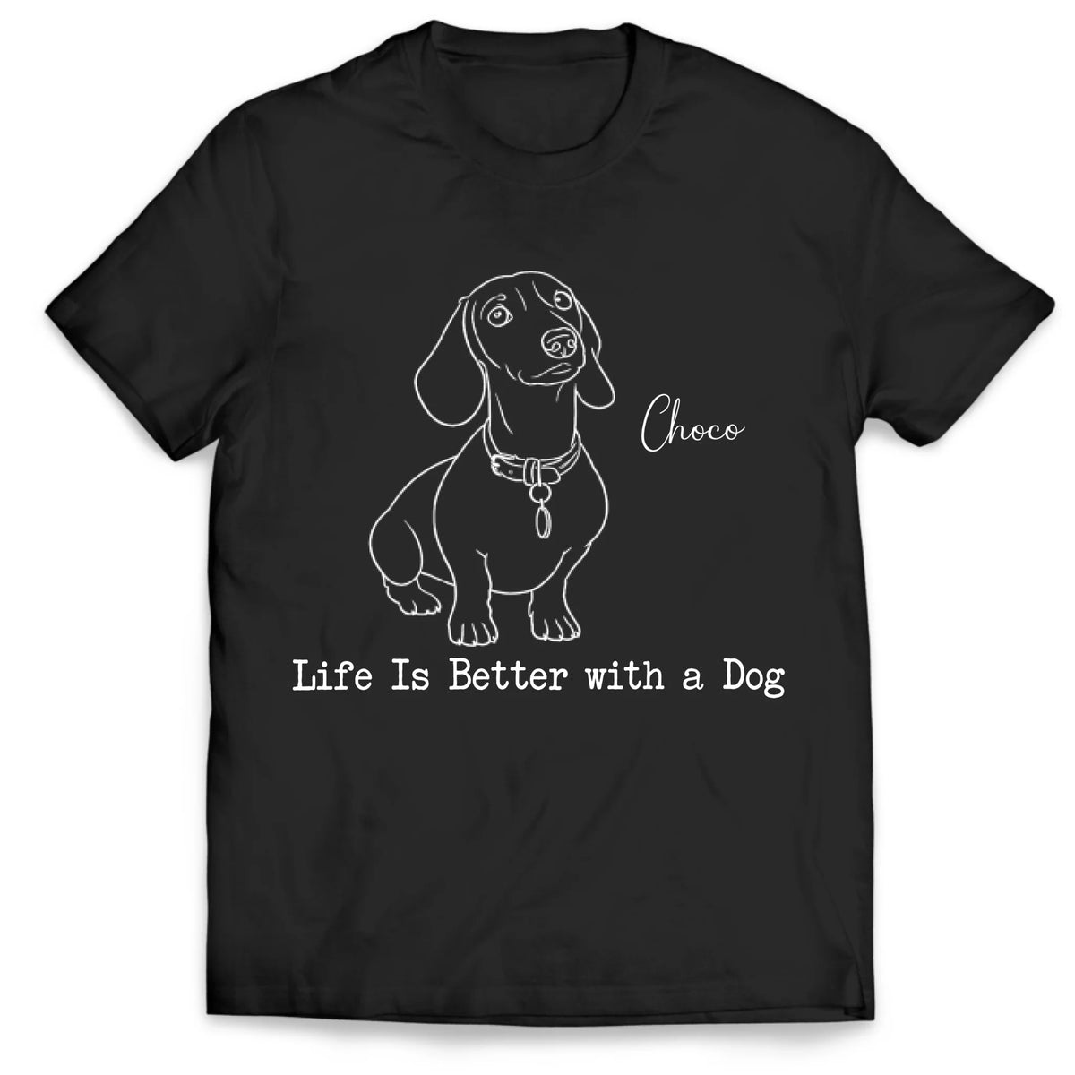Dog Is My Best Friend - Personalized T-shirt, Custom Dog Portrait Shirt, Custom Shirt for Dog Lovers