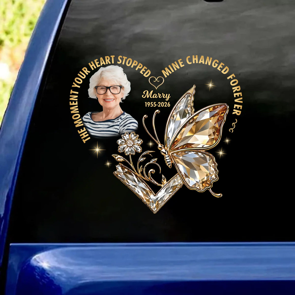 Gone But Never Forgotten - Personalized Decal, Memorial Gift For Loss Of Loved One, Sympathy Gift