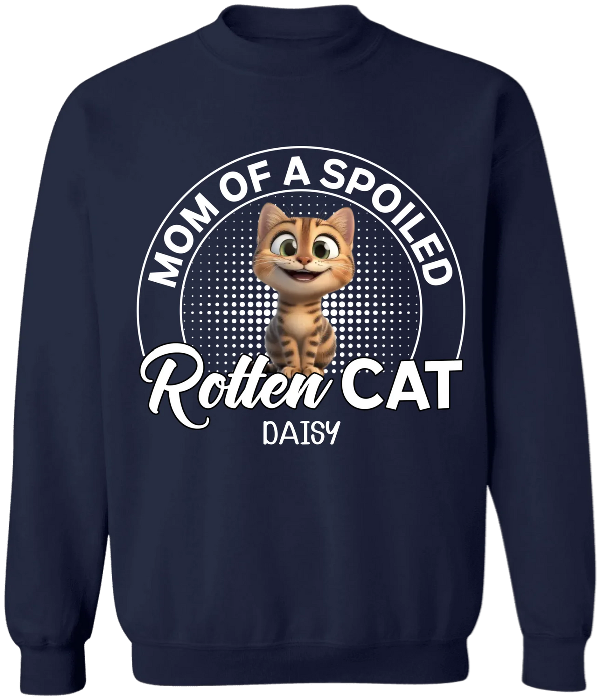 Spoiled Rotten Cat - Personalized T-Shirt, Gift Idea For Cat Mom/Cat Dad