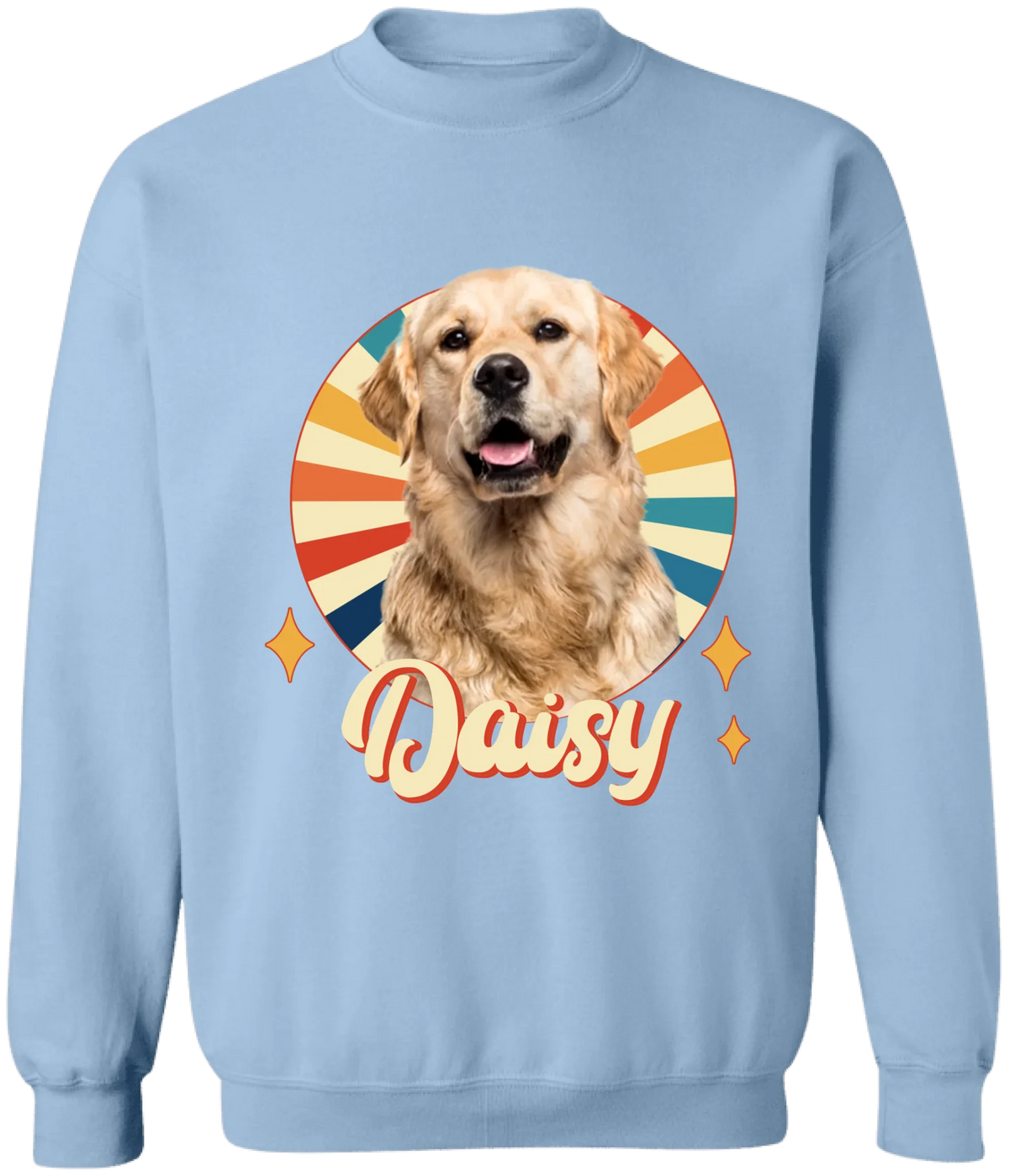 Retro Custom Pet Photo - Personalized T-Shirt, Gift for Dog/Cat Lovers, Pet Owner Gift