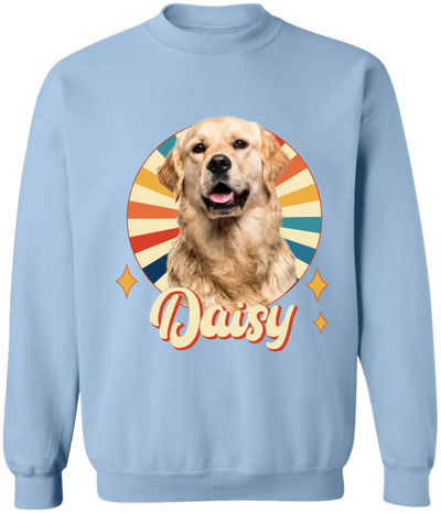 Retro Custom Pet Photo - Personalized T-Shirt, Gift for Dog/Cat Lovers, Pet Owner Gift