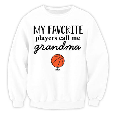 Grandma's Favorite Players - Personalized T-Shirt, Gift for Sport Grandma/Sport Mom