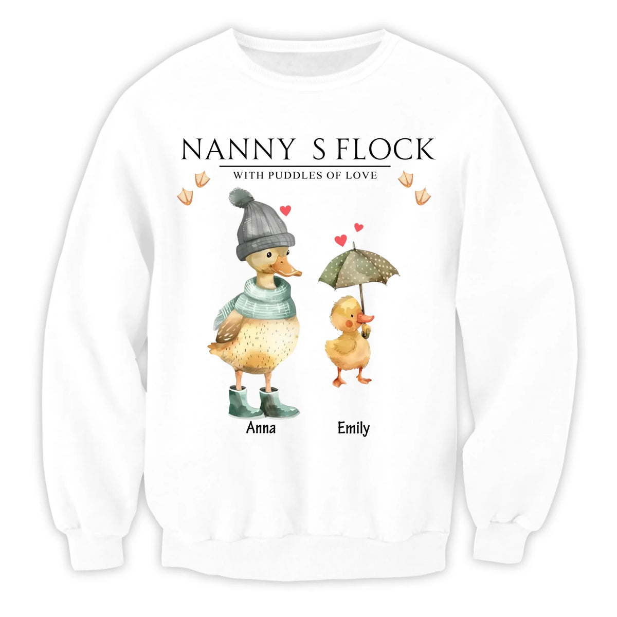 Nanny's Flock - Personalized T-Shirt, Gift for Grandma/Mom, Funny Mother's Day Gift