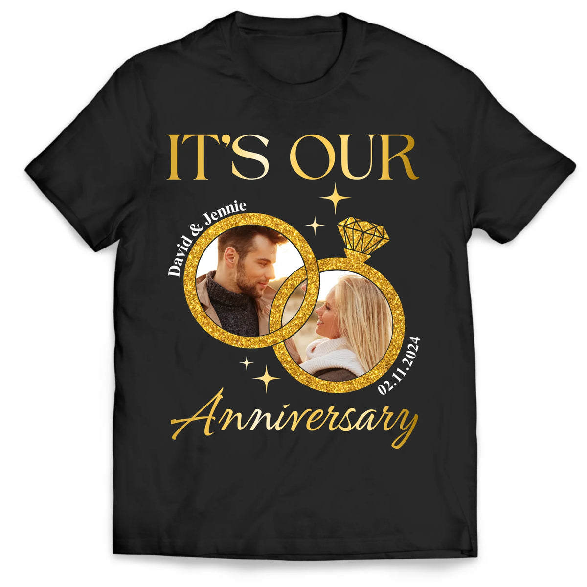 It's Our Anniversary - Personalized T-Shirt, Couple Shirt, Couple Anniversary Shirt - TS490TL