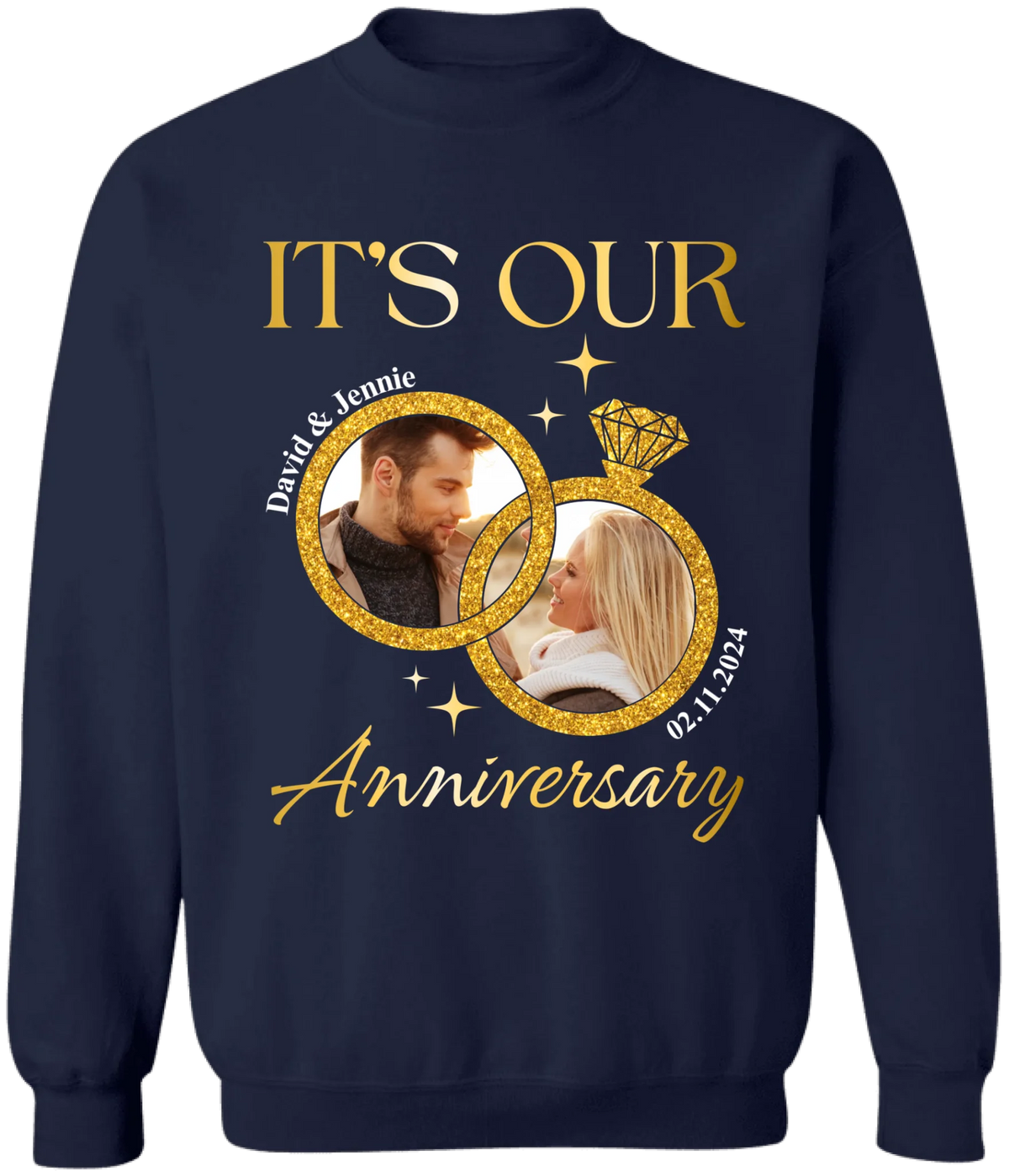 It's Our Anniversary - Personalized T-Shirt, Couple Shirt, Couple Anniversary Shirt - TS490TL