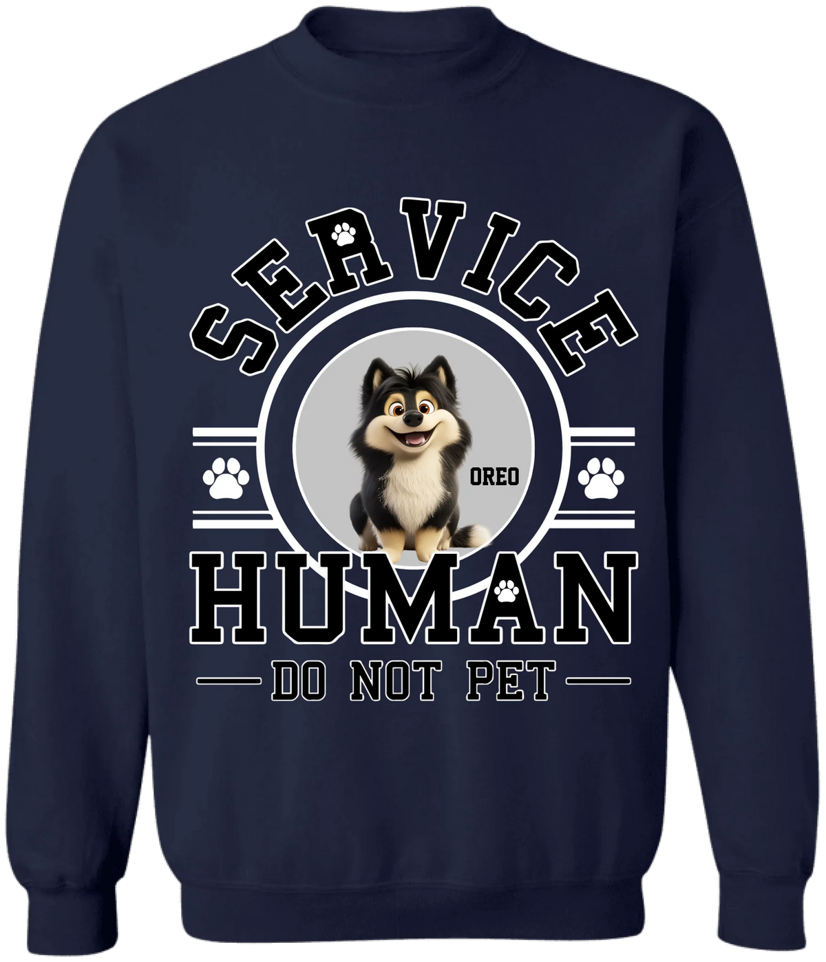Service Human, Do Not Pet - Personalized T-Shirt, Gift For Pet Lovers - 125TS13AN