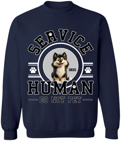 Service Human, Do Not Pet - Personalized T-Shirt, Gift For Pet Lovers - 125TS13AN