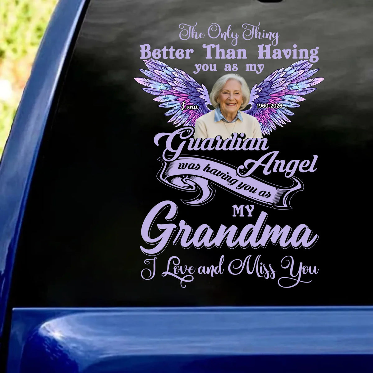 I Love And Miss You Mom - Personalized Decal, Memorial Gift For Loss Of Loved One, Memorial Decal