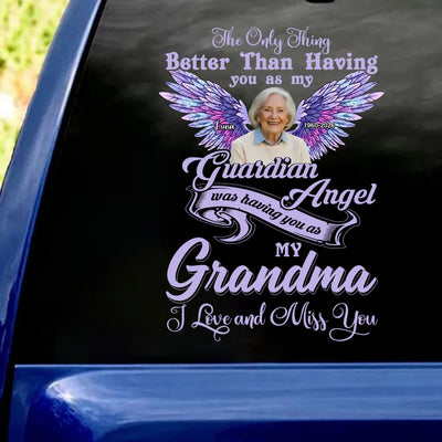 I Love And Miss You Mom - Personalized Decal, Memorial Gift For Loss Of Loved One, Memorial Decal