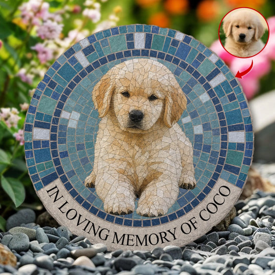 In Loving Memory Of My Furry Best Friend - Personalized Memorial Stone, Memorial Gift For Loss Of Pet