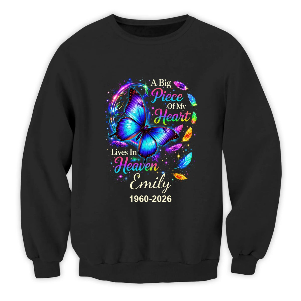 My Guardian Angel Lives In Heaven - Personalized T-Shirt, Memorial Gift For Loss Of Loved One