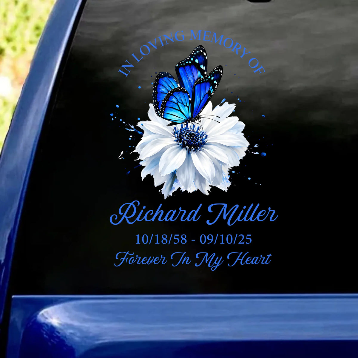 Butterflies Appear When Angels Are Near - Personalized Decal, Custom Remembrance Decal, Memorial Gift