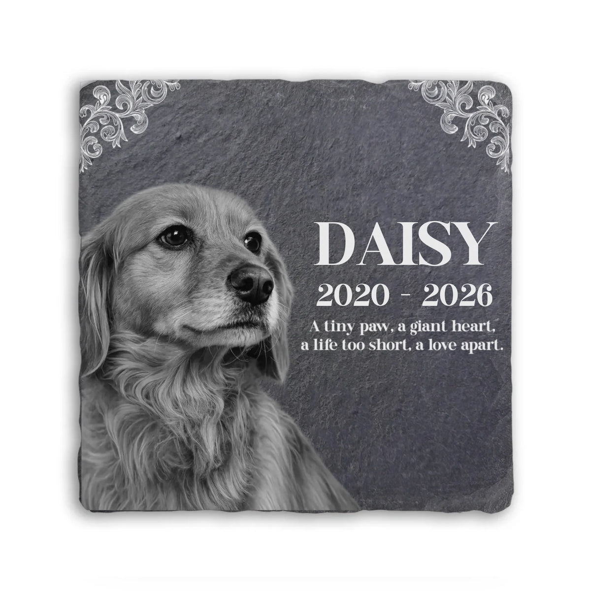 Your Paw Prints Always In My Heart - Personalized Memorial Stone, Gift For Loss Of Pet, Memorial Pet Gift
