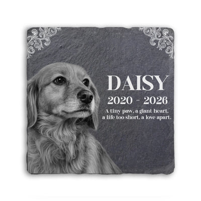Your Paw Prints Always In My Heart - Personalized Memorial Stone, Gift For Loss Of Pet, Memorial Pet Gift