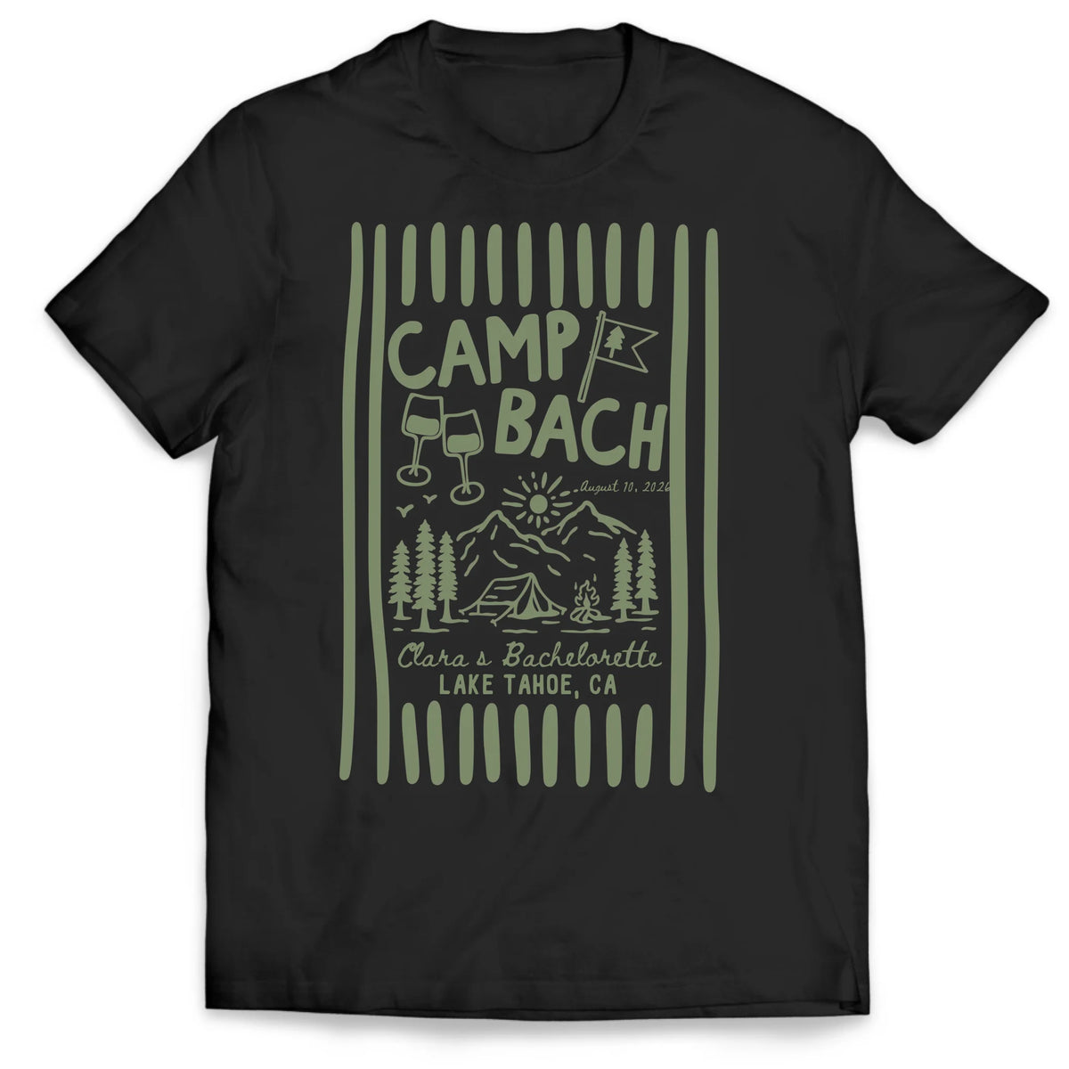 Camp Bachelorette - Personalized T-Shirt, Gift For Camping Lovers, Camp Bachelorette Gift Shirt, Camping Gift