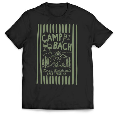 Camp Bachelorette - Personalized T-Shirt, Gift For Camping Lovers, Camp Bachelorette Gift Shirt, Camping Gift