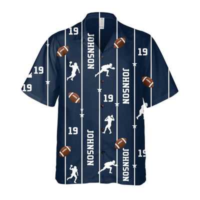 Football Game Day - Personalized Hawaiian Shirt, Custom Football Star Hawaiian Shirt For Men