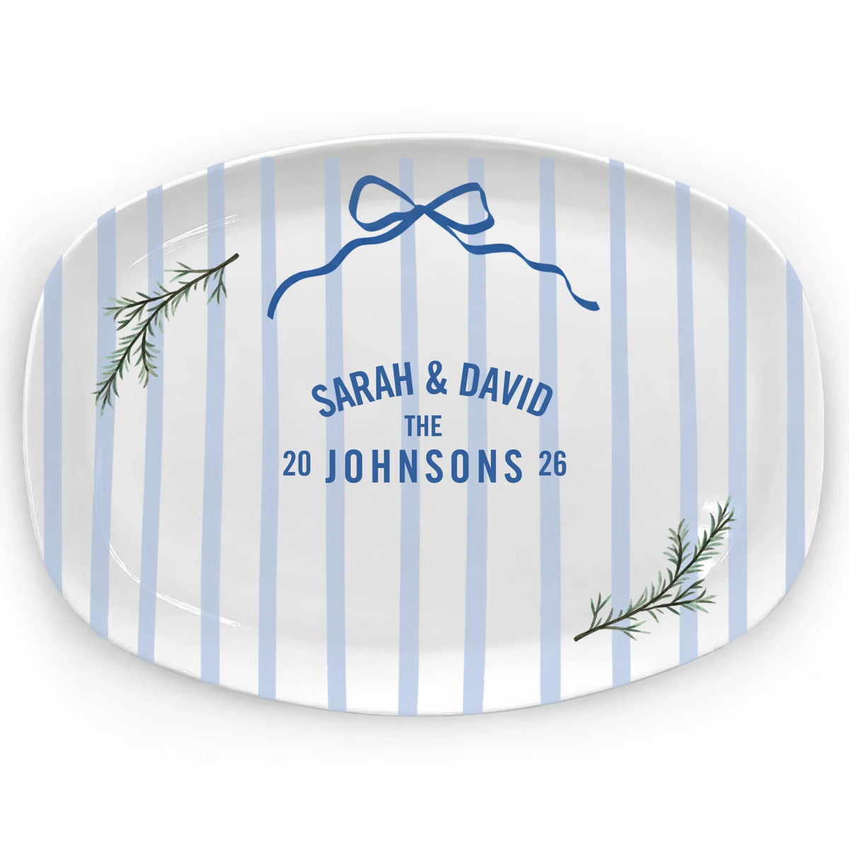 The Love Of Us - Personalized Platter, Gift For Engaged Couple, Gifts For Bridal Shower, Custom Wedding Gift