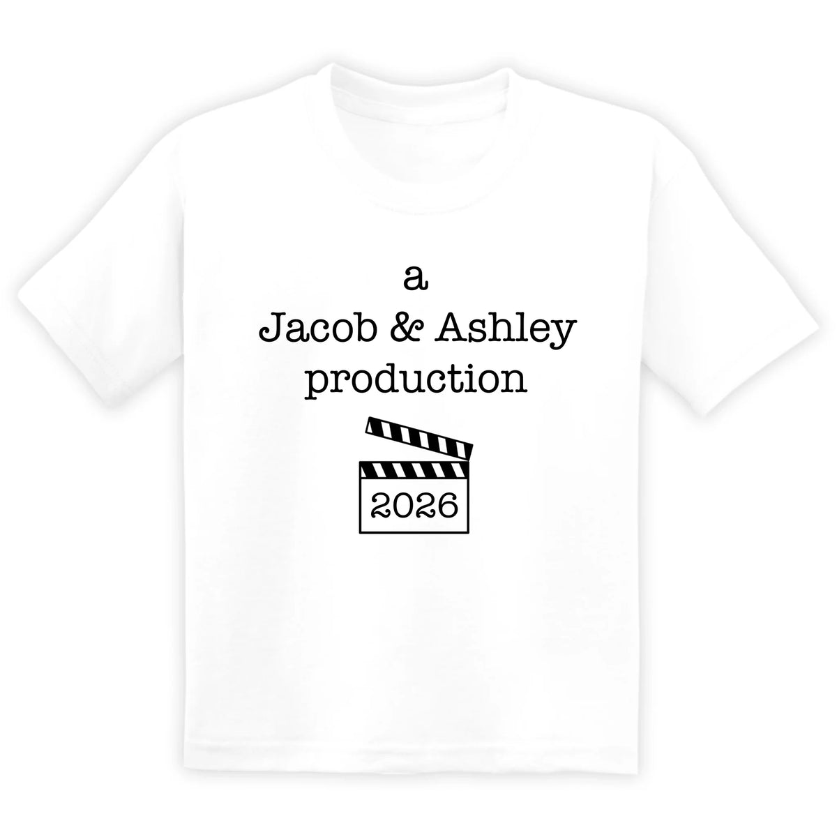 Our Greatest Production Yet - Personalized T-Shirt, Gift For Parents, New Baby With Custom Parents' Name