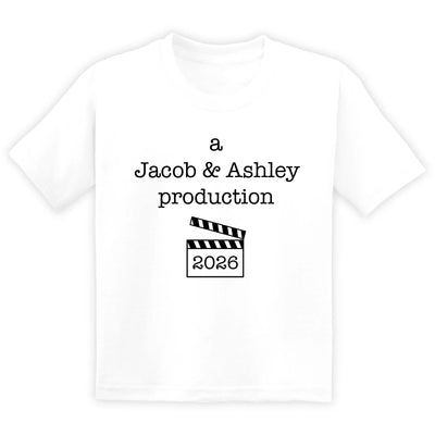 Our Greatest Production Yet - Personalized T-Shirt, Gift For Parents, New Baby With Custom Parents' Name