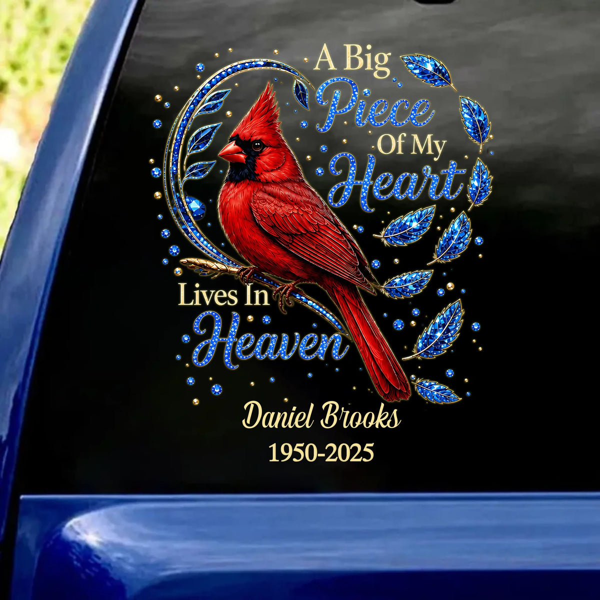 Forever Loved, Never Forgotten - Personalized Decal, Memorial Gift For Loss Of Loved One