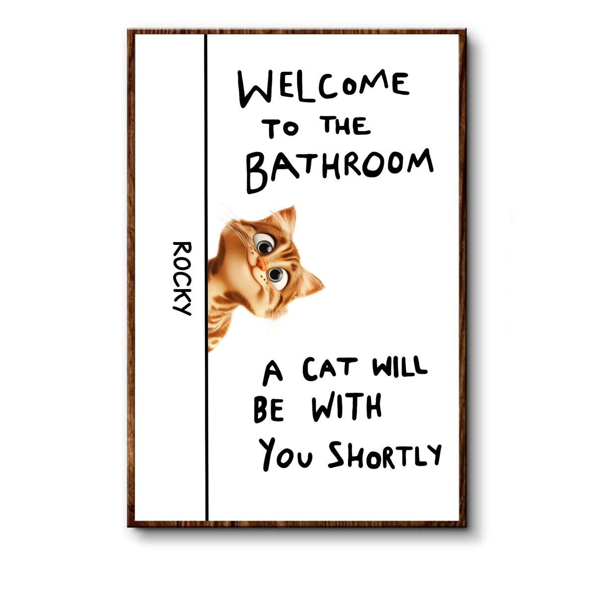 A Cat Will Be With You Shortly - Personalized Poster, Funny Gift For C ...