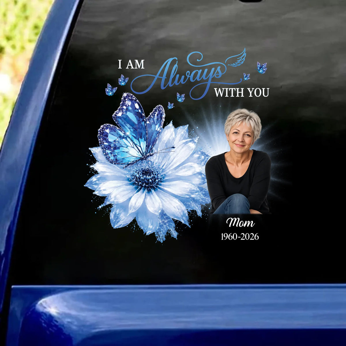 Until We Meet Again - Personalized Decal, Memorial Gift For Loss Of Loved One, Memorial Decal With Custom Photo