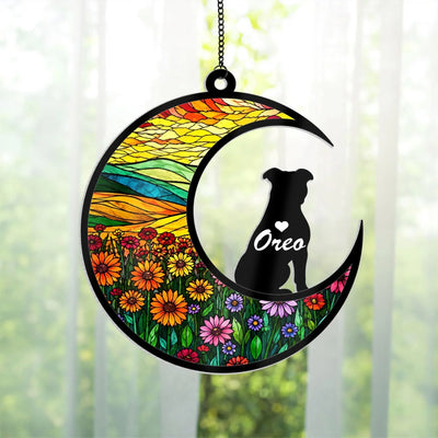 Forever In My Heart - Personalized Acrylic Suncatcher, Dog Remembrance Gift, Pet Loss Gift