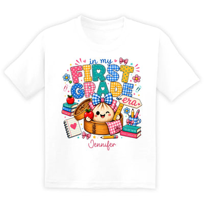 In My Dumpling Era - Personalized Shirt, Shirt Girls Back To School Tee,  In My Era Kids School Shirt Cute, First Day Of School Gift
