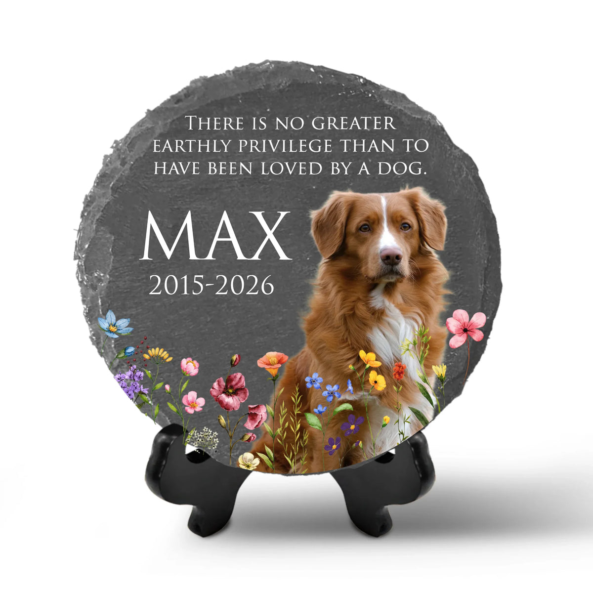 There Is No Greater Earthly Privilege Than To Have Been Loved By A Dog  - Personalized Memorial Stone, Gift For Loss Of Pet, Memorial Pet Stone